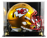 Chiefs Emmitt Thomas "Career Stat" Signed Flash F/S Speed Rep Helmet W/ Case BAS