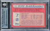 Sabres Tom Barrasso Authentic Signed 1985 Topps #105 Card BAS Slabbed