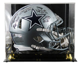 Smith, Dorsett, Parsons, Prescott +1 Signed F/S Speed Proline Helmet w/ Case BAS