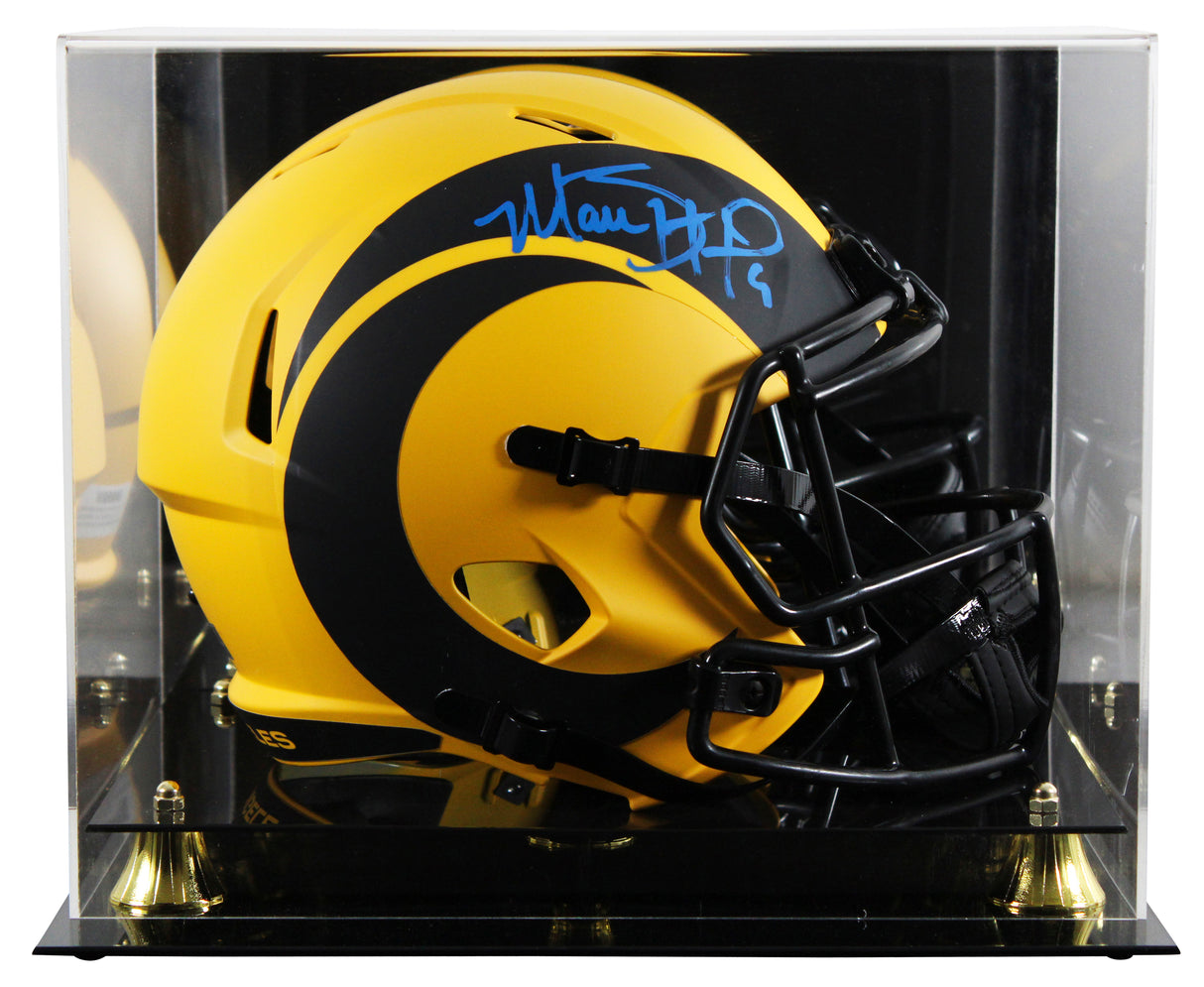 Rams Matthew Stafford Signed Rave Full Size Speed Rep Helmet W/ Case Fanatics