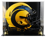 Rams Matthew Stafford Signed Rave Full Size Speed Rep Helmet W/ Case Fanatics
