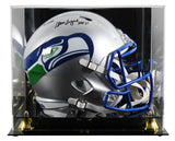 Seahawks Steve Largent "HOF" Signed 1983-01 TB F/S Speed Rep Helmet W/ Case BAS