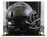 Giants Lawrence Taylor Signed STS IV Full Size Speed Rep Helmet W/ Case BAS Wit