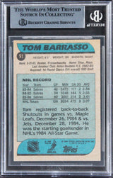 Sabres Tom Barrasso Authentic Signed 1986 Topps #91 Card BAS Slabbed