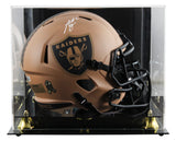 Raiders Ashton Jeanty Signed STS II Full Size Speed Rep Helmet W/ Case BAS Wit