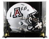 Arizona Rob Gronkowski Signed Full Size Speed Rep Helmet W/ Case BAS Witnessed