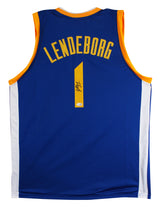 Yaxel Lendeborg Authentic Signed Blue Pro Style Jersey Autographed JSA Witness