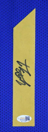 Yaxel Lendeborg Authentic Signed Blue Pro Style Jersey Autographed JSA Witness