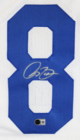 Isaac Bruce Authentic Signed White Pro Style Jersey Autographed BAS Witnessed