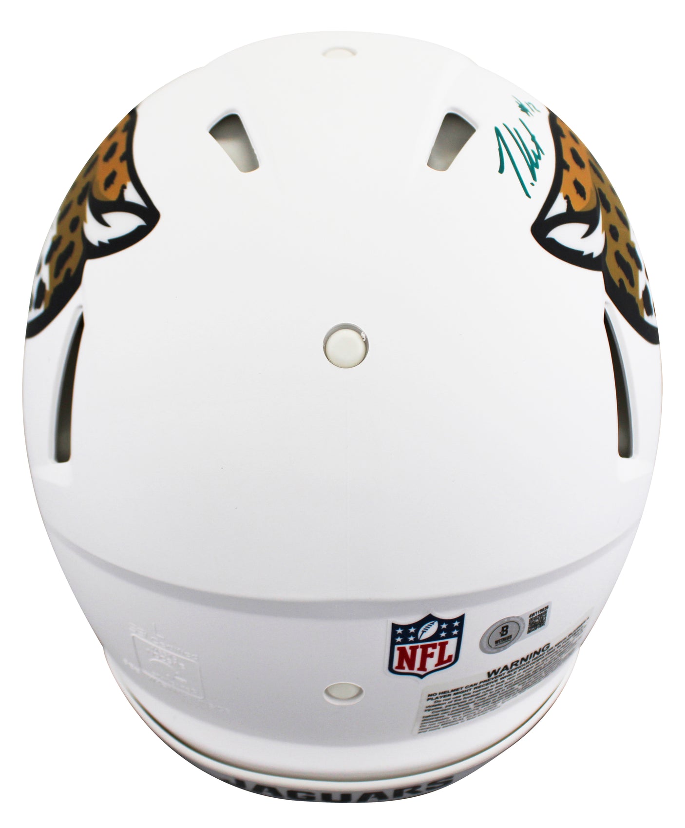 Jaguars Travis Hunter Signed 2024 On-Field Alt F/S Speed Proline Helmet BAS Wit