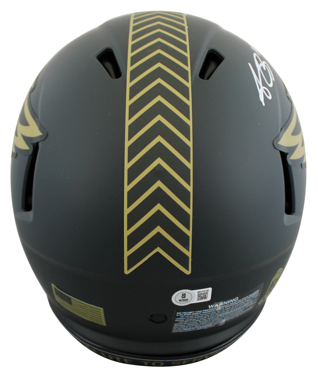 Eagles A.J. Brown Signed STS IV F/S Speed Proline Helmet W/ Case BAS Wit