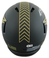 Eagles A.J. Brown Signed STS IV F/S Speed Proline Helmet BAS Wit