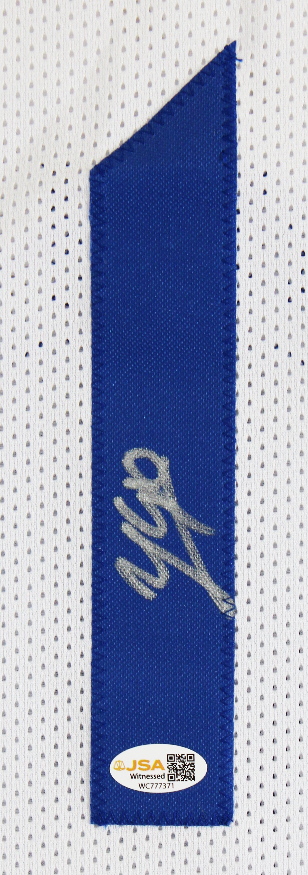 Yaxel Lendeborg Authentic Signed White Pro Style Jersey Autographed JSA Witness