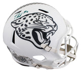 Jaguars Travis Hunter Signed Salute To Service III F/S Speed Rep Helmet BAS Wit