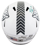 Jaguars Travis Hunter Signed STS III Full Size Speed Rep Helmet W/ Case BAS Wit