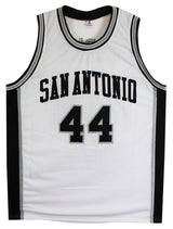 George Gervin Authentic Signed White Pro Style Jersey Autographed JSA Witness