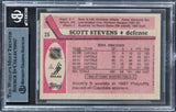 Capitals Scott Stevens Authentic Signed 1987 Topps #25 Card BAS Slabbed