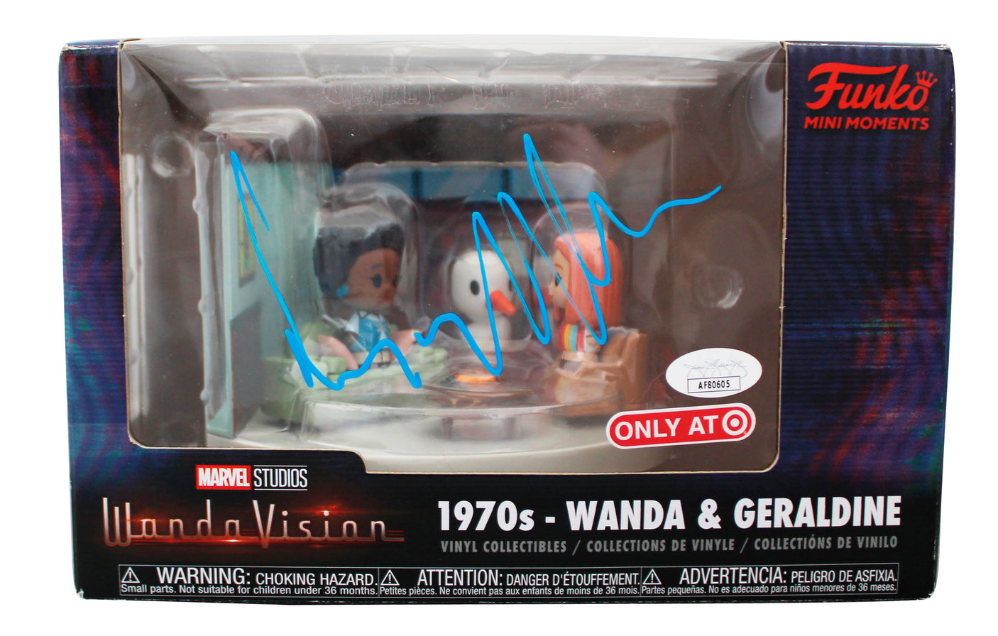 Elizabeth Olsen WandaVision Authentic Signed Funko Pop Vinyl Figure JSA #AF80605