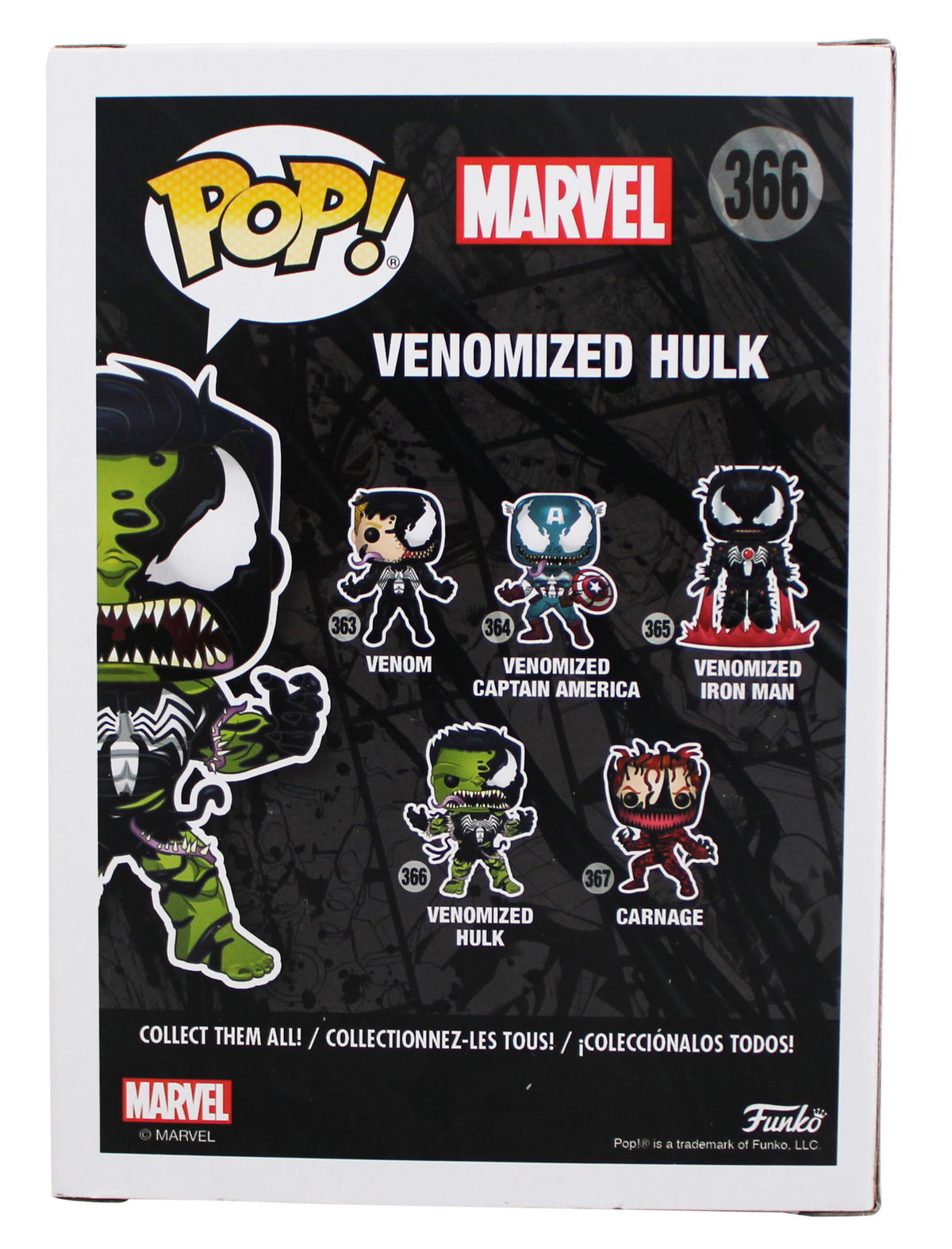 Todd McFarlane Venom Signed Venomized Hulk #366 Funko Pop Figure BAS #BW65759