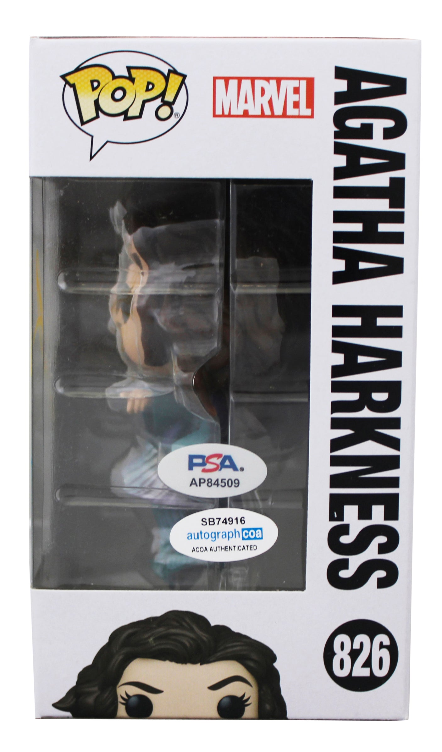 Kathryn Hahn WandaVision Signed #826 Funko Pop Vinyl Figure PSA/DNA #AP84509