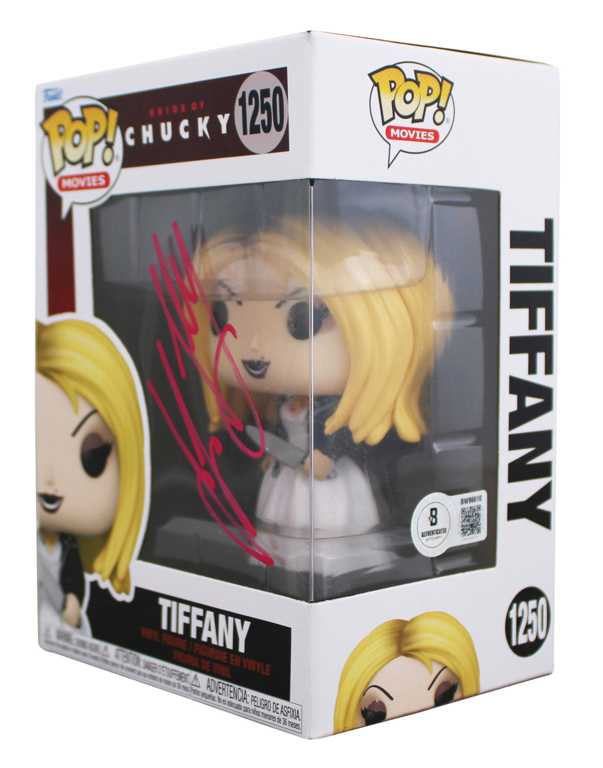 Jennifer Tilly Bride of Chucky Signed #1250 Funko Pop Vinyl Figure BAS #BW99610