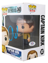 Chris Pine Signed Captain Kirk #347 Funko Pop Vinyl Figure PSA/DNA #AP84511