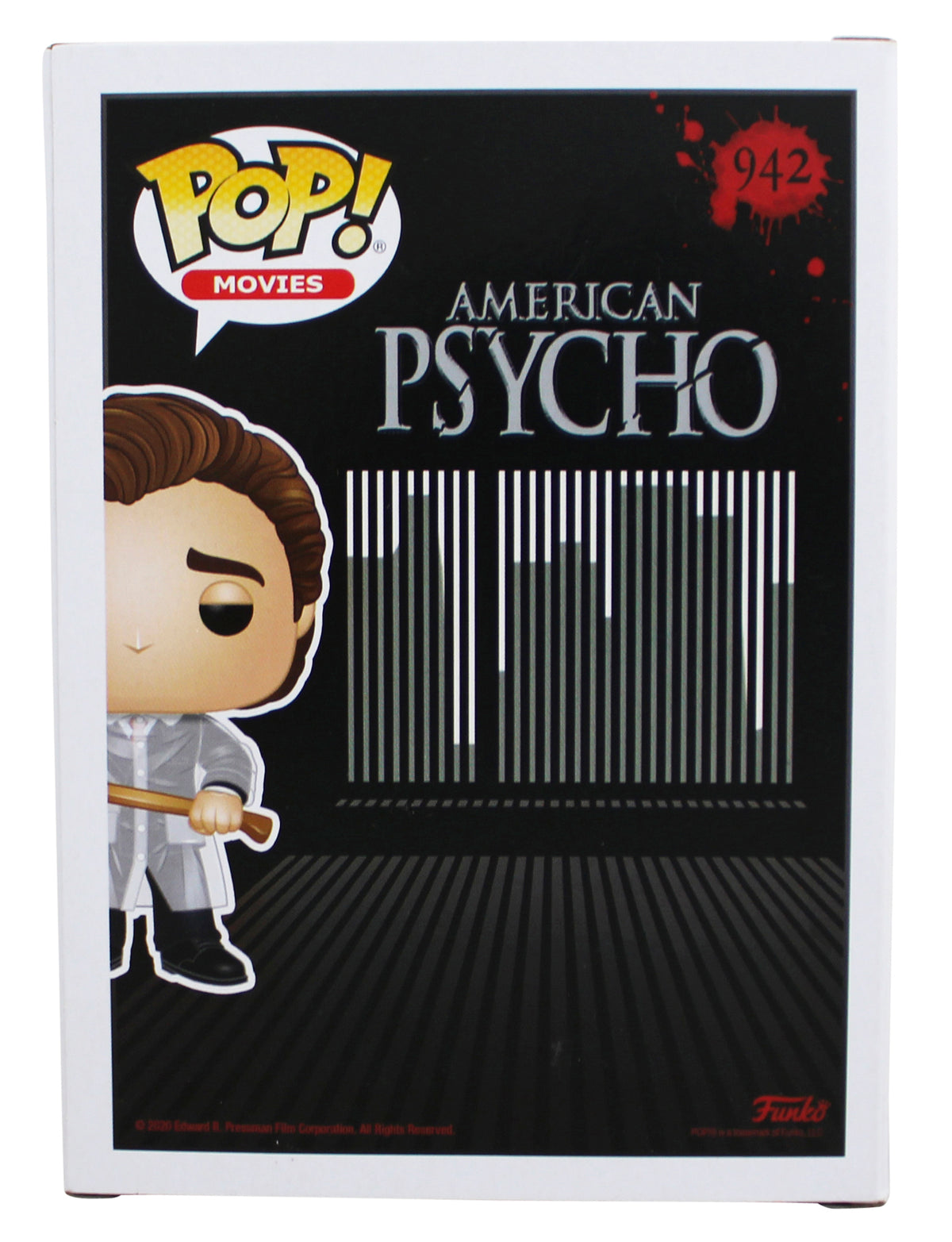 Christian Bale American Psycho Signed #942 Funko Pop Vinyl Figure BAS #BW66027