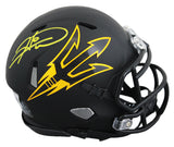Arizona State Hines Ward Authentic Signed Black Speed Mini Helmet BAS Witnessed