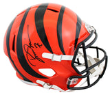 Bengals Boomer Esiason Authentic Signed Full Size Speed Rep Helmet W/ Case BAS