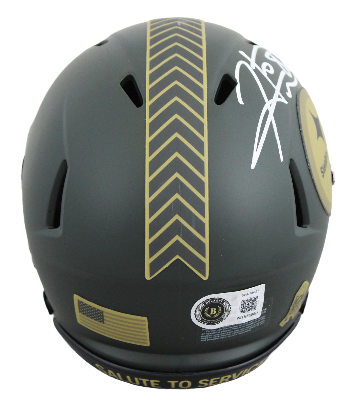 Steelers Hines Ward Authentic Signed 2025 STS IV Speed Mini Helmet BAS Witnessed