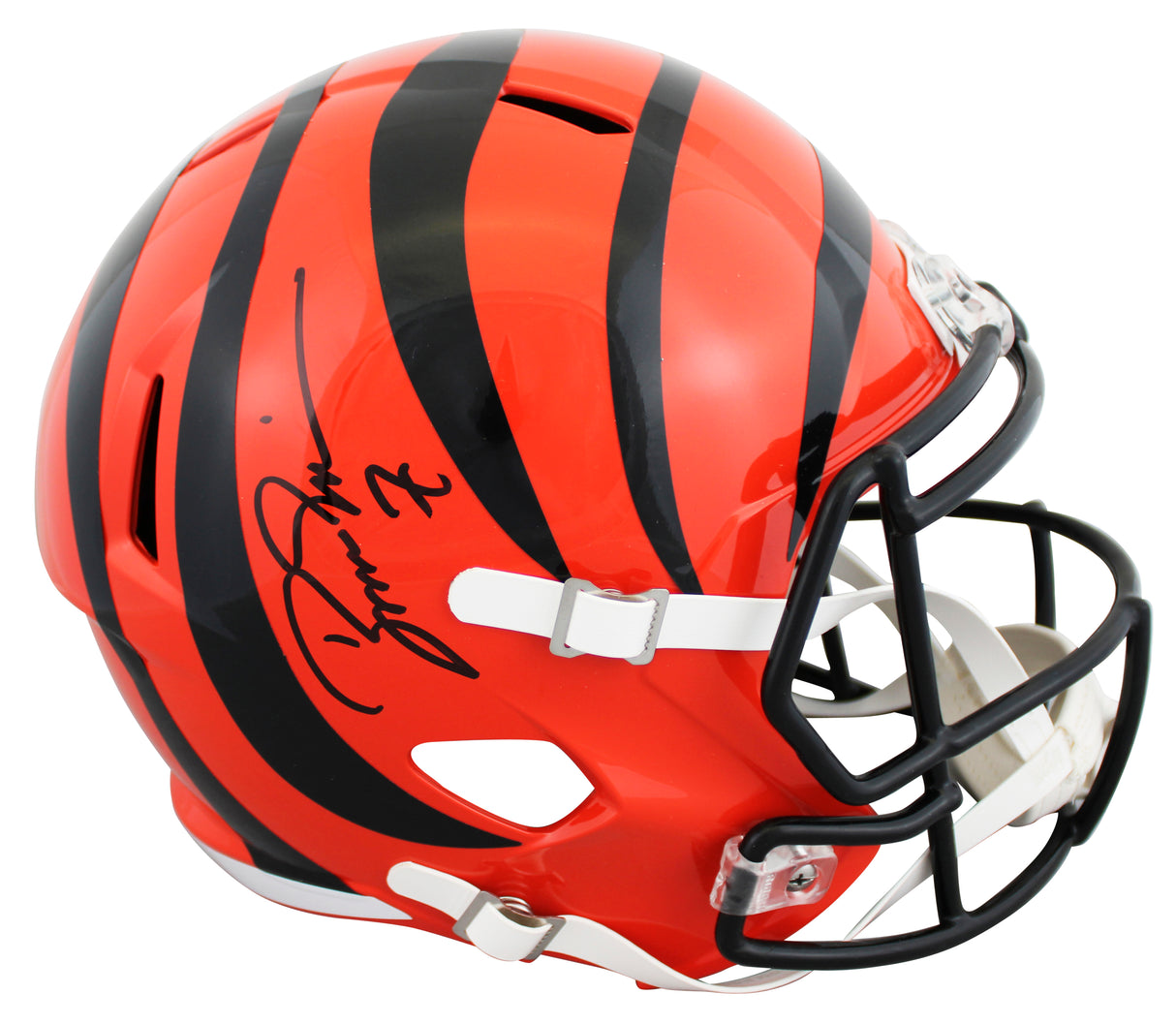 Bengals Boomer Esiason Authentic Signed Full Size Speed Rep Helmet BAS
