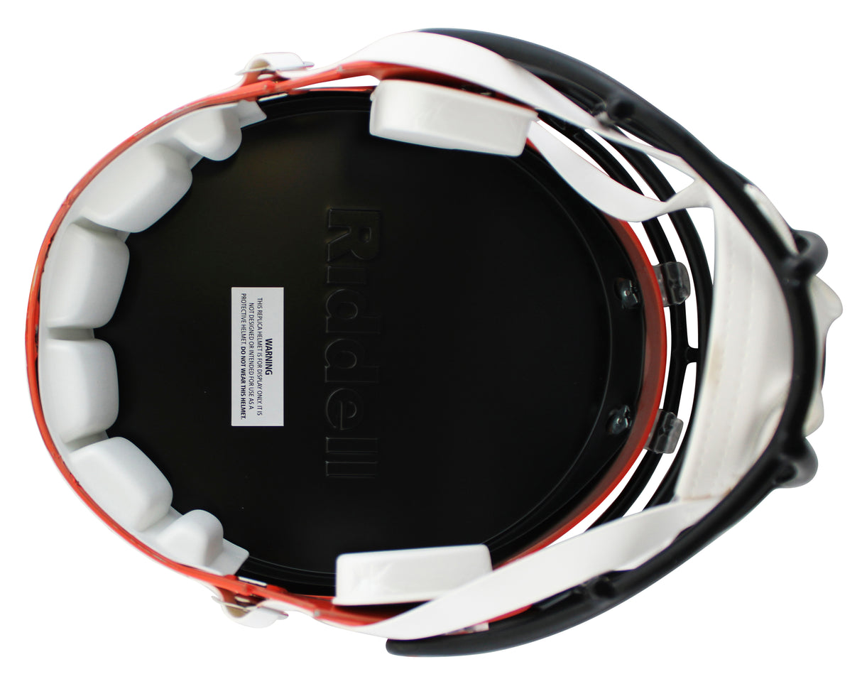 Bengals Boomer Esiason Authentic Signed Full Size Speed Rep Helmet BAS