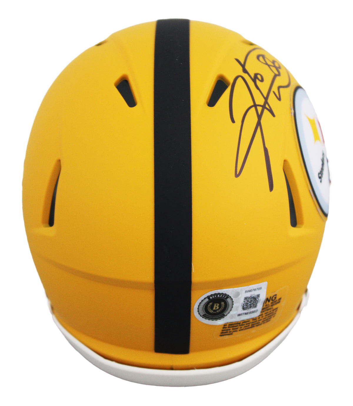 Steelers Hines Ward Signed 2025 On-Field Alt Speed Mini Helmet BAS Witnessed