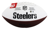 Steelers Hines Ward Signed Wilson White Panel Logo Nfl Football w/ Case BAS Wit