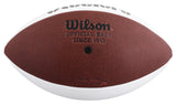 Steelers Hines Ward Signed Wilson White Panel Logo Nfl Football w/ Case BAS Wit