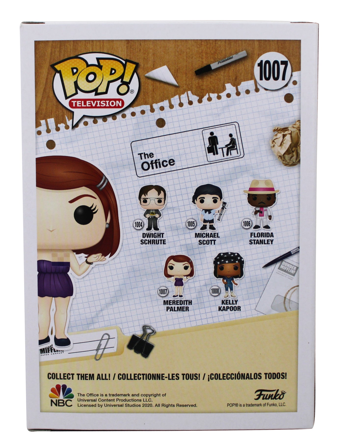 Kate Flannery The Office "Meredith" Signed #1007 Funko Pop Vinyl Figure JSA