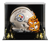 Steelers Hines Ward Authentic Signed Retro Speed Mini Helmet w/ Case BAS Witness