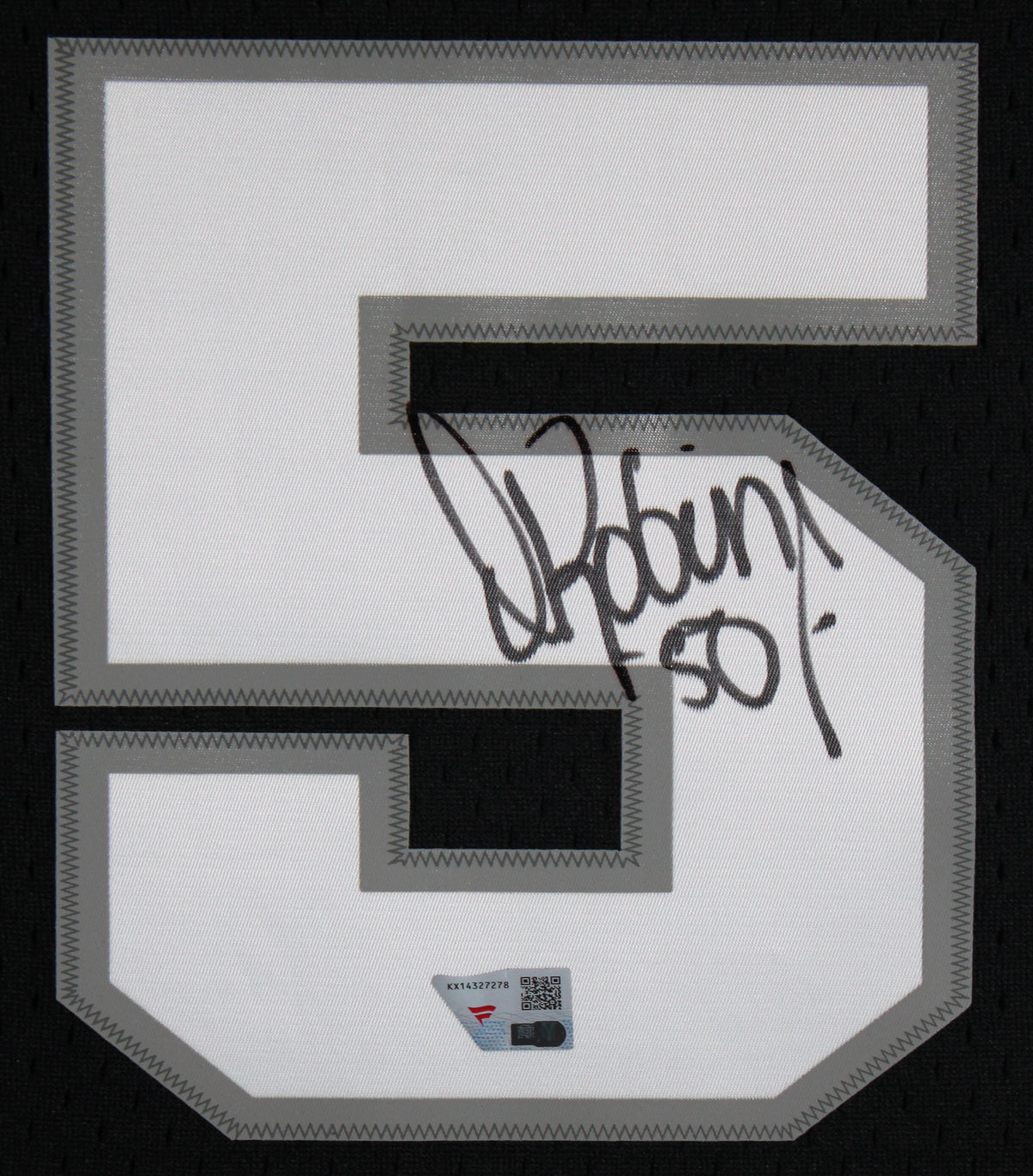 Spurs David Robinson Signed Black 98-99 M&N Swingman HWC Framed Jersey Fanatics