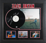 Zach Bryan Signed & Framed American Heartbreak Album Cover W/ Vinyl JSA #YY61712
