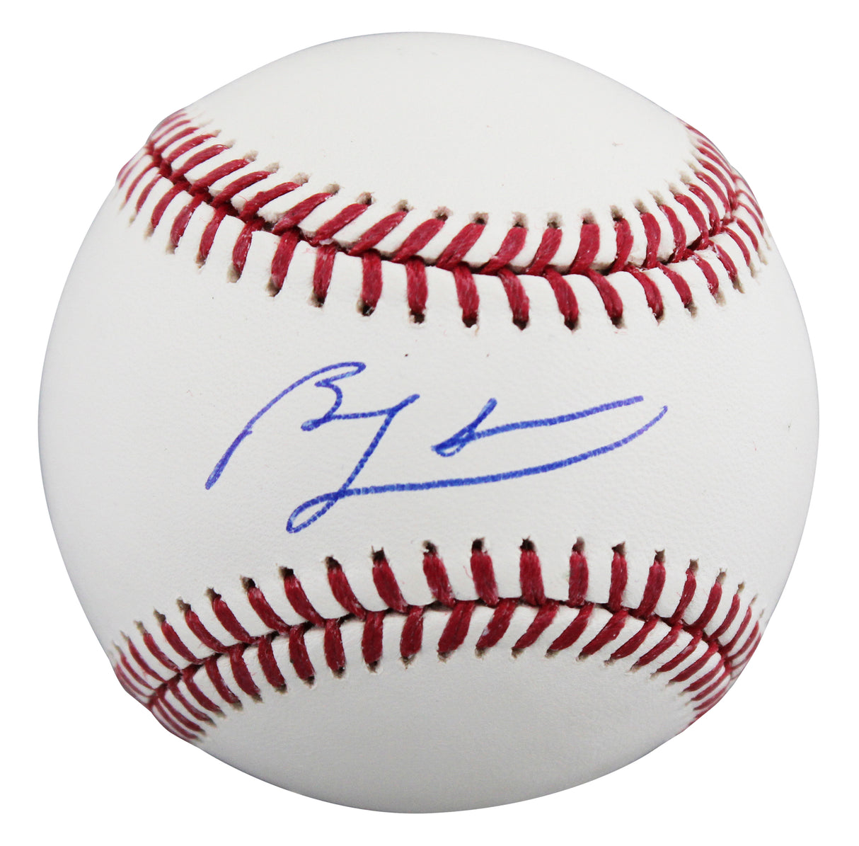 Cubs Ben Zobrist Authentic Signed Robert Manfred OML Baseball W/ Case BAS