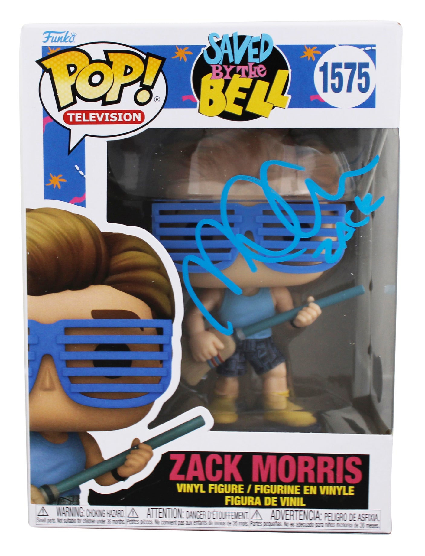 Mark-Paul Gosselaar "Zack" Signed #1575 Funko Pop Vinyl Figure BAS #2W665601