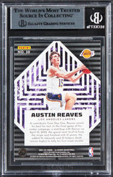 Lakers Austin Reaves Signed 2021 Panini Illusions II #30 Rookie Card BAS Slabbed