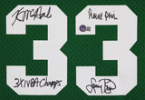 Celtics (3) Bird, Parish & McHale Signed Green M&N Swingman Jersey BAS Witnessed