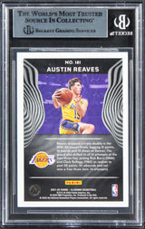 Lakers Austin Reaves Signed 2021 Panini Illusions TC E #191 Rookie Card BAS Slab