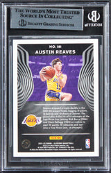 Lakers Austin Reaves Signed 2021 Panini Illusions #181 Rookie Card BAS Slabbed