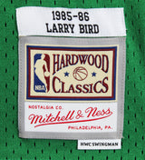 Celtics (3) Bird, Parish & McHale Signed Green M&N Swingman Jersey BAS Witnessed