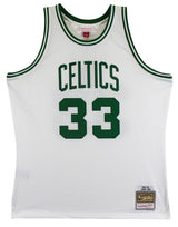 Celtics (3) Bird, Parish & McHale Signed White M&N Swingman Jersey BAS Witnessed