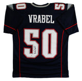 Mike Vrabel Authentic Signed Navy Pro Style Jersey Autographed JSA Witness