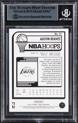 Lakers Austin Reaves Authentic Signed 2023 Hoops #41 Card BAS Slabbed