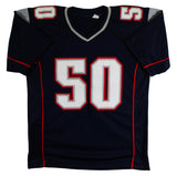 Mike Vrabel Authentic Signed Navy Pro Style Jersey Autographed JSA Witness